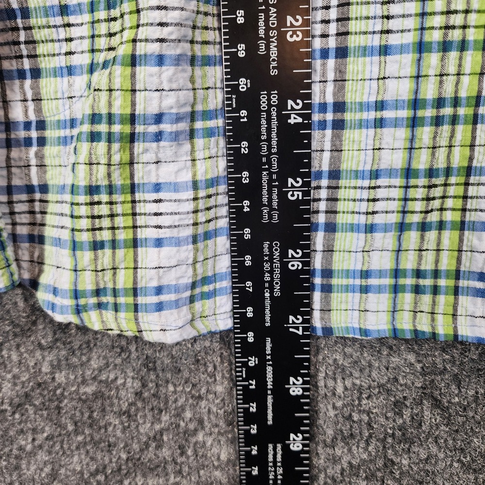 Woolrich Womens XL Coastal Preppy Outdoor Travel Plaid Roll Tab Shirt XL - Picture 9 of 16